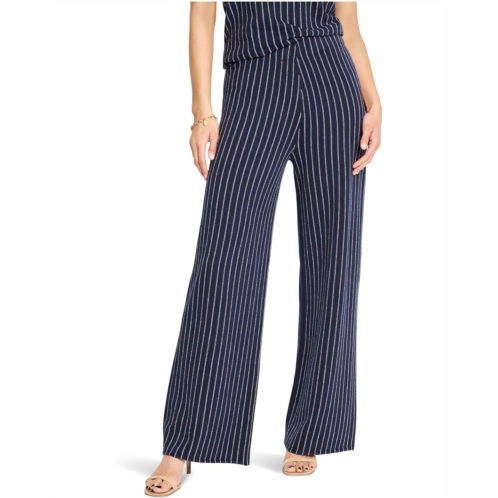 Womens NICZOE Petite 30 Destination Stripe Wide-leg Knit Pants