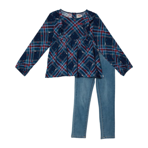 Levi  s Kids Woven Top Woven Bottoms Two-Piece Set (Little Kids)