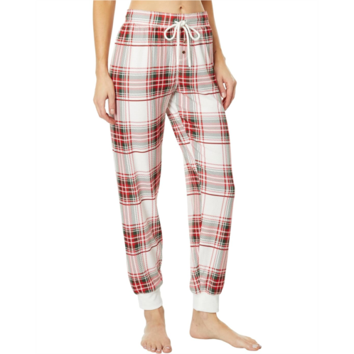 P.J. Salvage Joyful Spirits Plaid Joggers