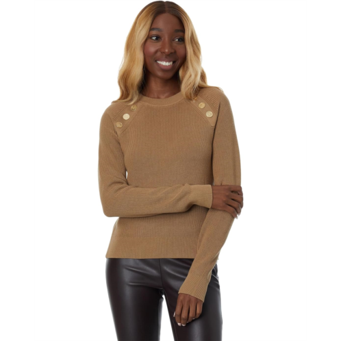 Michael Michael Kors Easy Raglan Snap Shakr Sweater