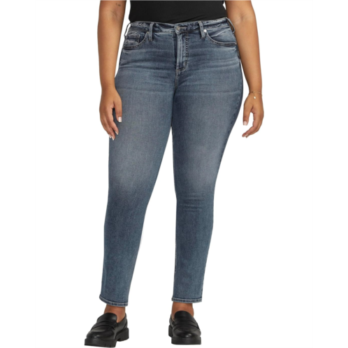 Silver Jeans Co. Womens Silver Jeans Co Plus Size Most Wanted Mid-Rise Straight Leg Jeans W63413EDB341