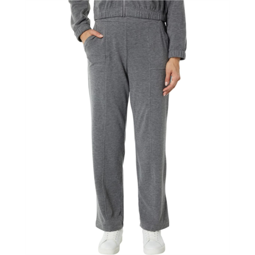 Bobi Los Angeles Center Seam Sweatpants in Cozy Heather Knit