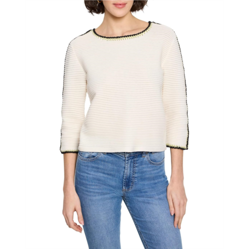 NICZOE Ottoman Stitched Sweater