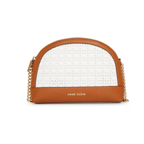 Anne Klein Perforated Triple Compartment Crossbody