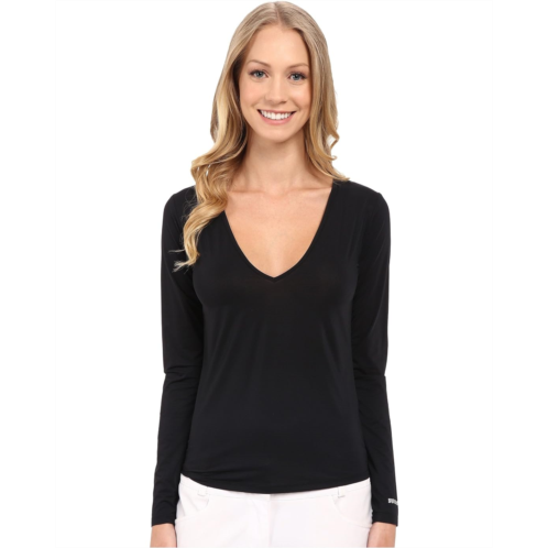 Womens Jamie Sadock Sunsense Long Sleeve Layering Top