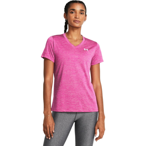 Womens Under Armour Tech Short Sleeve V-Neck Twist