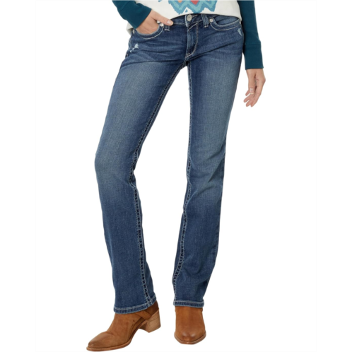 Womens Ariat Real Mid- Rise Arrow Fit Gianna Stackable Straight Leg Jeans in Stryker