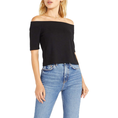 Steve Madden Another Day Shoulder Top - Off-the-Shoulder Knit Top