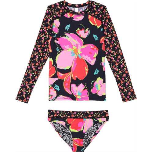 Maaji Kids Pansie Odyssey Rashguard Set (Little Kids/Big Kids)