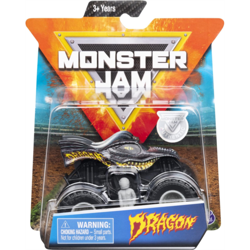 Monster Jam Hot Wheels 1:64 Scale Dragon, Gray