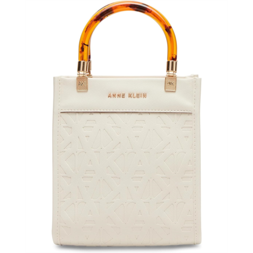 Anne Klein Mini North/South Embossed Convertible Crossbody