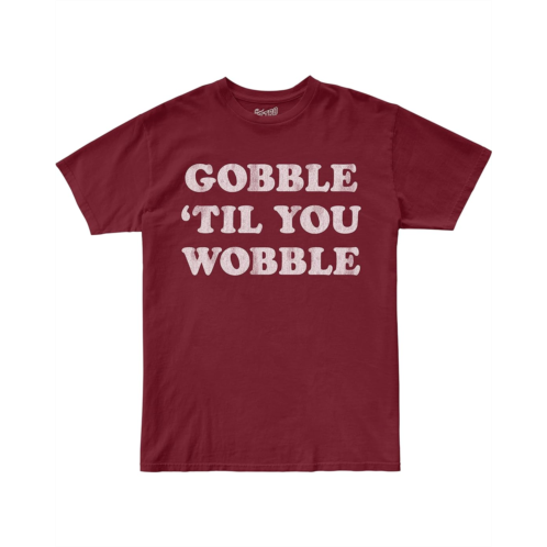 The Original Retro Brand Kids Cotton Gobble Till You Wobble Crew Neck Tee (Big Kids)