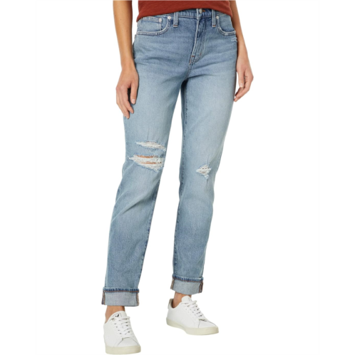 Madewell The High-Rise Slim Boyjean in Birchwood Wash