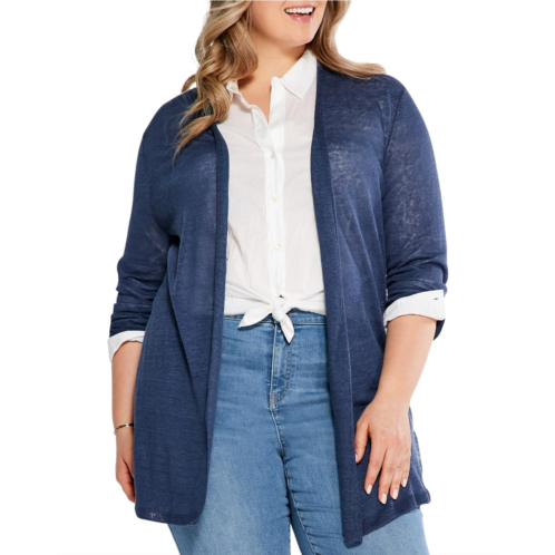 NIC+ZOE Plus Size Long Back Of The Chair Cardigan