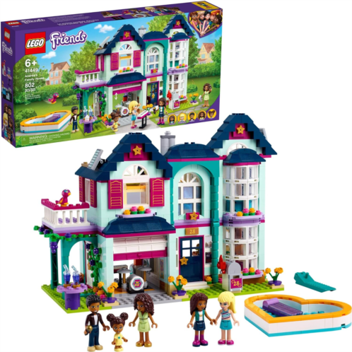 LEGO Friends Andreas Family House 41449 Building Kit; Mini-Doll Playset is Great Gift for Creative 6-Year-Old Kids, New 2021 (802 Pieces)