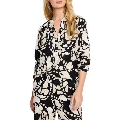 NICZOE Evening Petal Woven Shirt