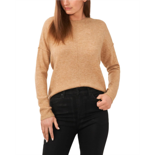 Womens Vince Camuto Long Sleeve Extend Shoulder Center Facing Seam Cozy Sweater