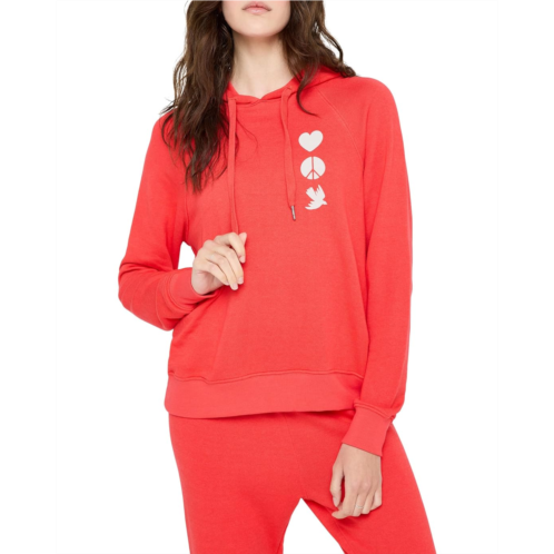 Spiritual Gangster Love Heart Harper Crop Hoodie