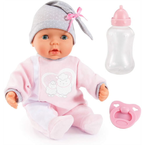Bayer Design My Piccolina 15 Interactive Baby Doll, Pink, 38cm