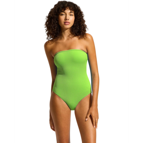 Womens Seafolly Sea Dive Bandeau One Piece