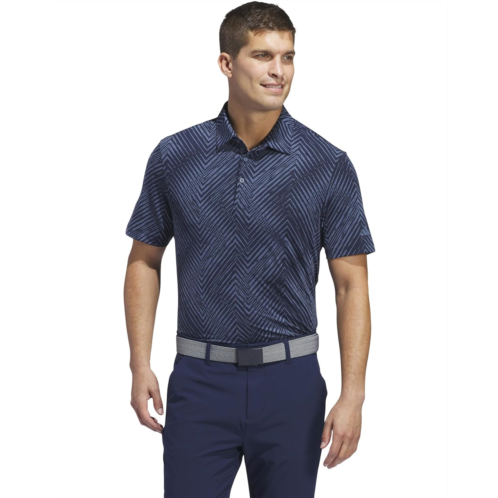 Mens adidas Golf Ultimate365 All Over Print Short Sleeve Polo