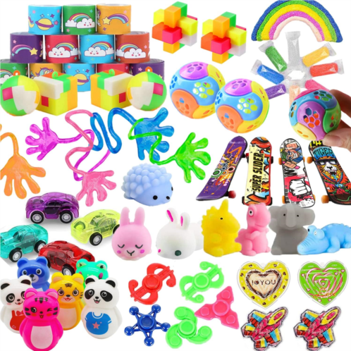 Maegawa 52 Pcs Party Favors for Kids 4-8, Birthday Gift Toys, Stocking Pinata Stuffers, Treasure Box Toys, Carnival Prizes, School Classroom Rewards, Goodie Bags Filler for Boys and Girls
