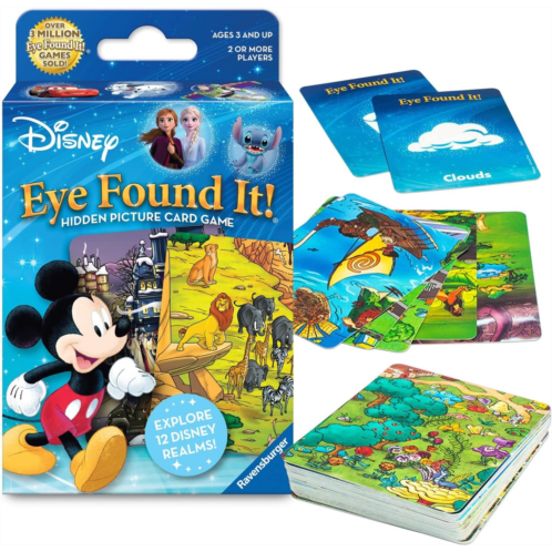Wonder Forge Ravensburger World of Disney Eye Found It Card Game - Engaging Family Fun Immersive Disney Scenes Skill-Building Game FSC-Certified Materials