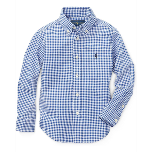 Polo Ralph Lauren Kids Gingham Cotton Poplin Shirt (Toddler/Little Kids)