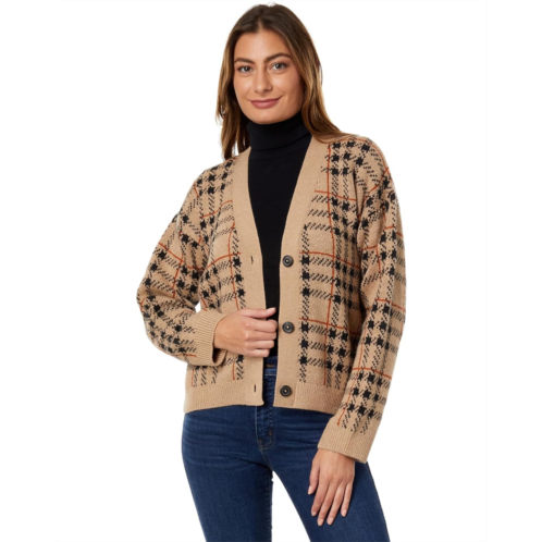 Womens Pendleton Plaid Cropped Cardigan