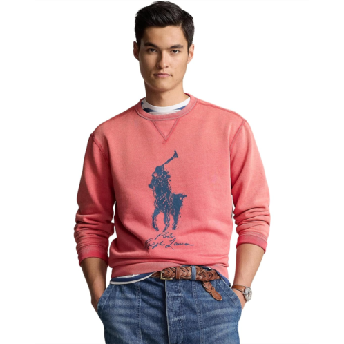 Mens Polo Ralph Lauren Big Pony Garment-Dyed Fleece Sweatshirt