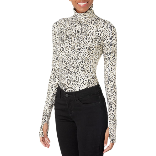 Commando Classic Printed Turtleneck Bodysuit w/ Thumbholes BDS203