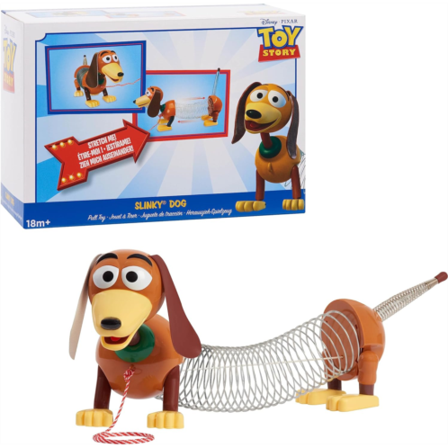 Just Play Disney?Pixars Toy Story Slinky Dog Pull Toy, Walking Spring Toy for Boys and Girls, Officially Licensed Kids Toys for Ages 18 Month