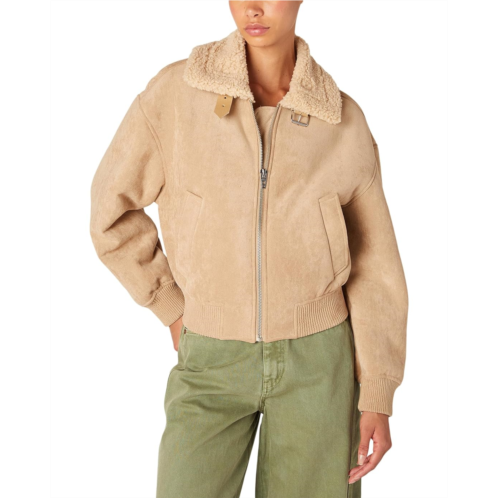 Blank NYC Faux Suede Bomber Jacket