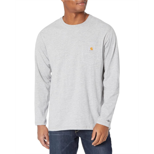 Mens Carhartt Force Relaxed Fit Midweight Long Sleeve Pocket Tee