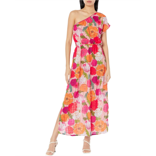 Womens Trina Turk Sunny Bloom One Shoulder Maxi