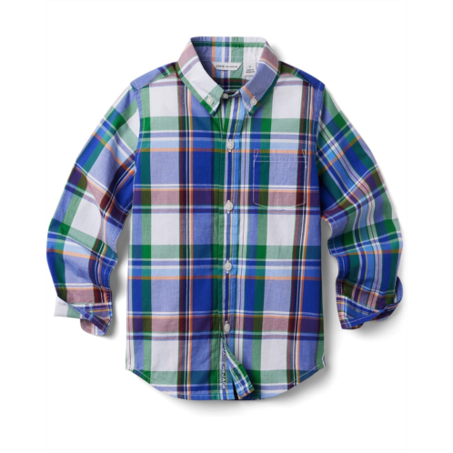 Janie and Jack Plaid Button-Up Shirt (Toddler/Little Kids/Big Kids)