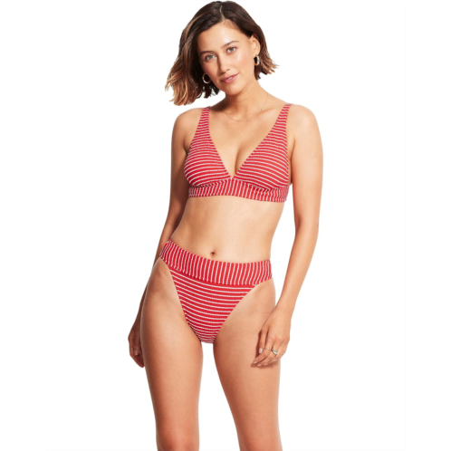 Seafolly Seaside Stripe Longline Tri Top