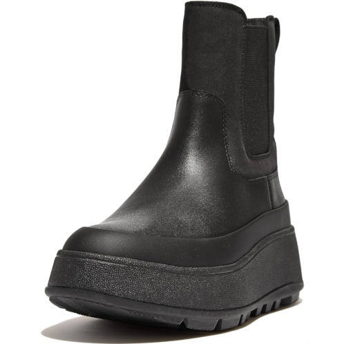 Womens FitFlop F-Mode Water-Resistant Flatform Chelsea Boots
