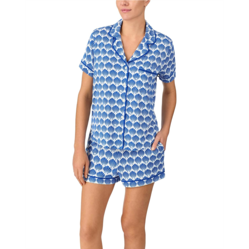 Womens Kate Spade New York Short Sleeve Boxer PJ Set