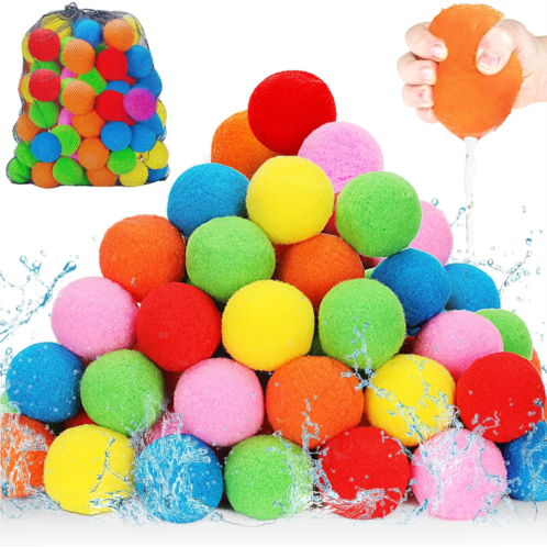YEGEER Water Balls Toys for Kids, 72 Pcs Water Balloons for Swimming Pool Beach Backyard Water Park, Summer Outdoor Games Activities for Adults Boys Girls, Outside Fun Toy