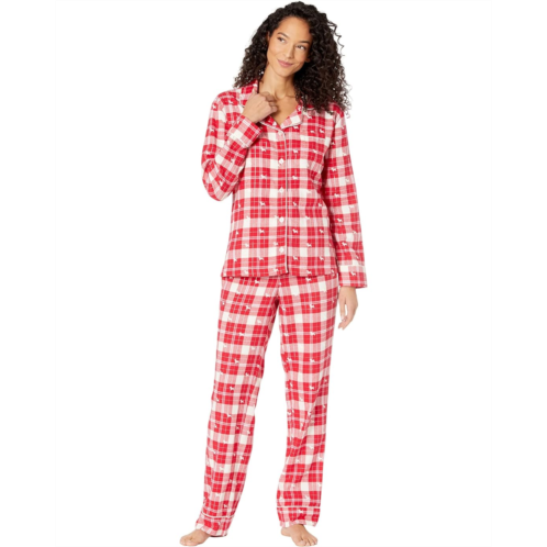 Little Blue House by Hatley Woofing Plaid Flannel Pajama Set