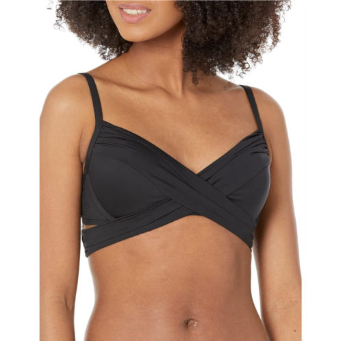 Womens La Blanca Island Goddess Wrap Underwire Push Up Top