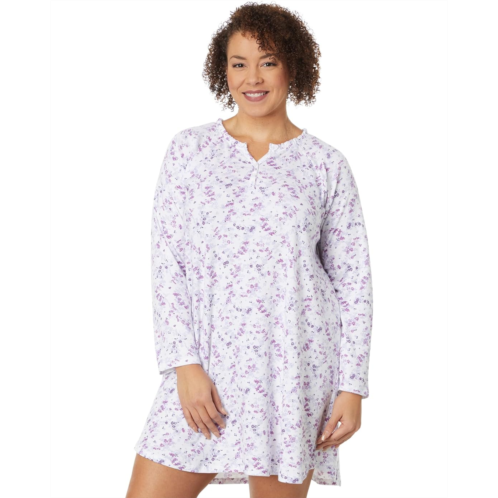 Karen Neuburger Plus Size Floral Long Sleeve Nightshirt