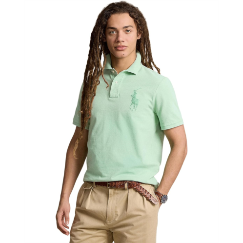 Mens Polo Ralph Lauren Custom Slim Fit Big Pony Mesh Polo Shirt