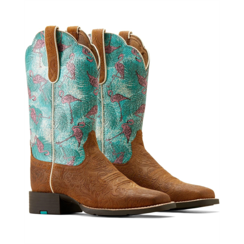 Ariat Round Up Wide Square Toe Western Boots