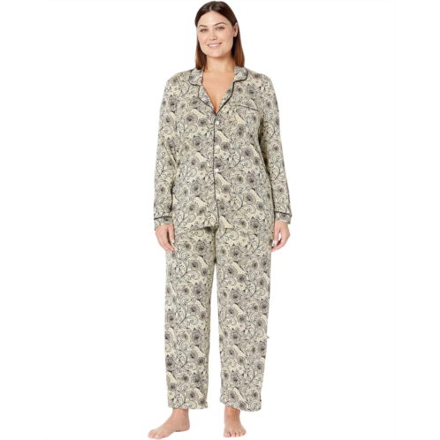 Womens Kickee Pants Collared Pajama Set
