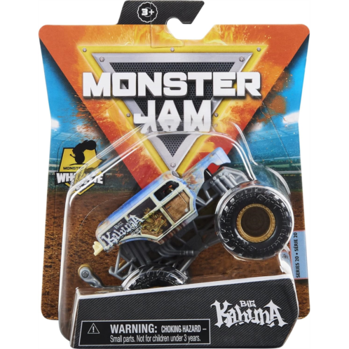 Monster Jam 2021 Spin Master 1:64 Diecast Monster Truck with Wheelie Bar: Arena Favorites Big Kahuna