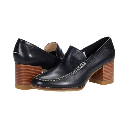 Womens Sperry Seaport Penny Heel Leather