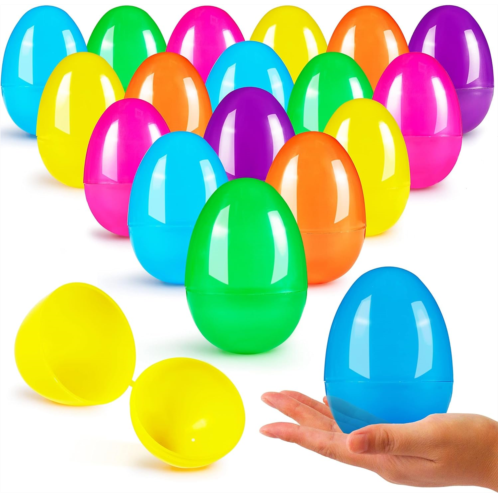 JOYIN 100 Set 3.15 Colorful Easter Eggs for Filling Specific Treats, Easter Theme Party Favor, Eggs Hunt, Basket Stuffers, Classroom Prize Supplies