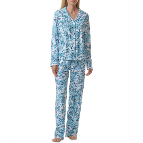 Womens Karen Neuburger Petite Long Sleeve Girlfriend Pajama Set